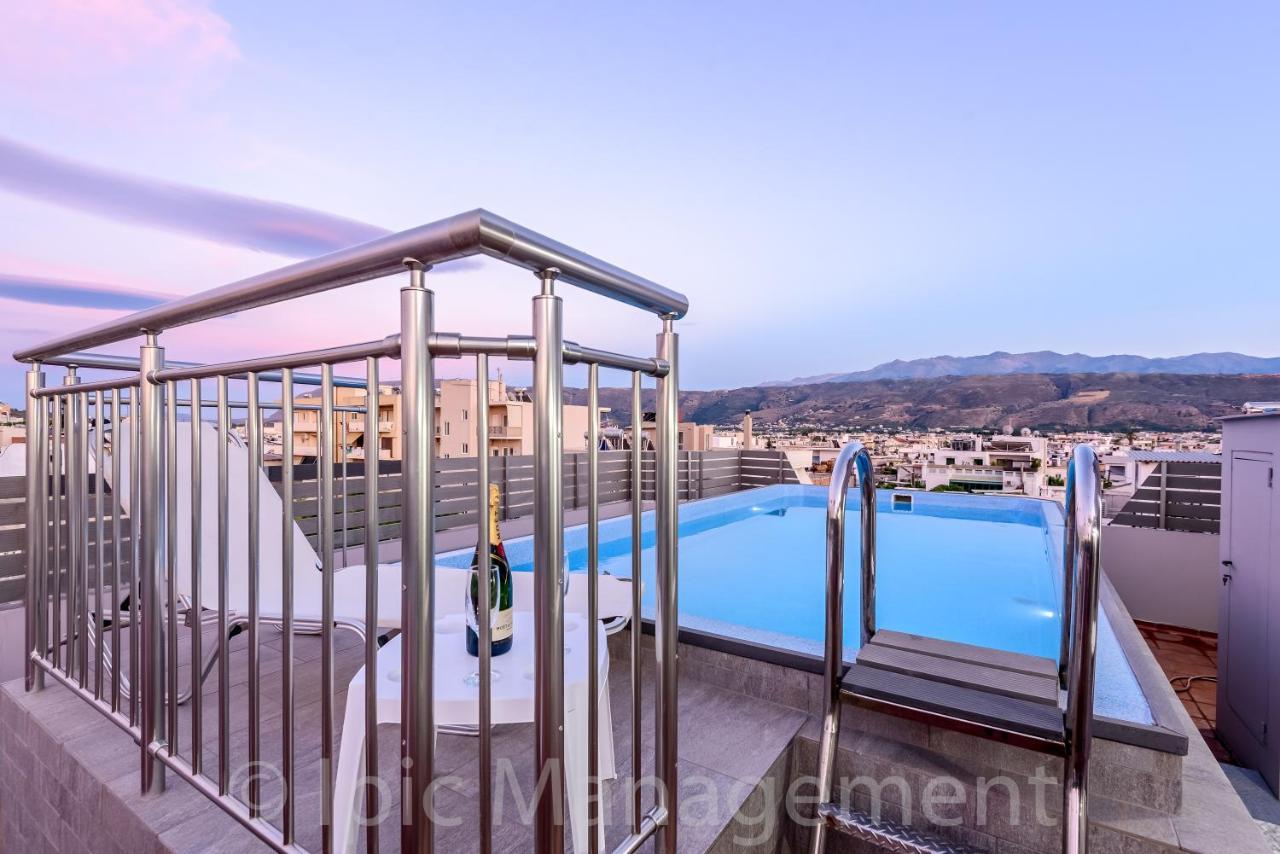 City Center Apartment With Rooftop Swimming Pool Chania  Exterior photo